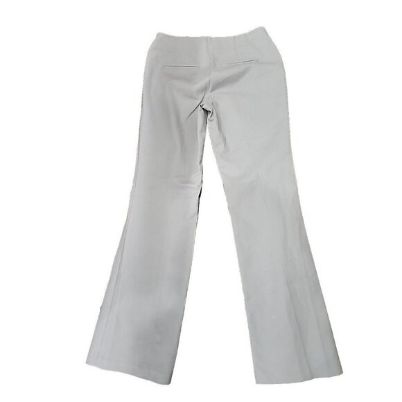 Chico's Gray Flared Pants Mid-rise cotton stretch 30" Waist Women's 4 - Picture 3 of 6